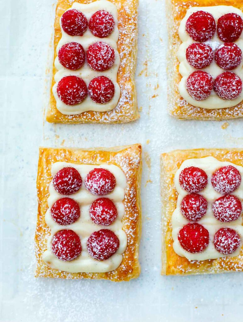 Raspberry Puff Pastry Tart 2 Ways Cookin With Mima 