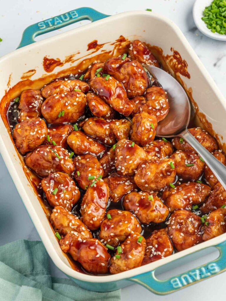 Baked Baked Honey Sesame Chicken – Cookin' with Mima