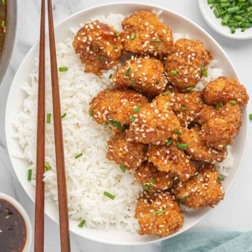 Sticky Sesame Cauliflower Bites – Cookin' with Mima