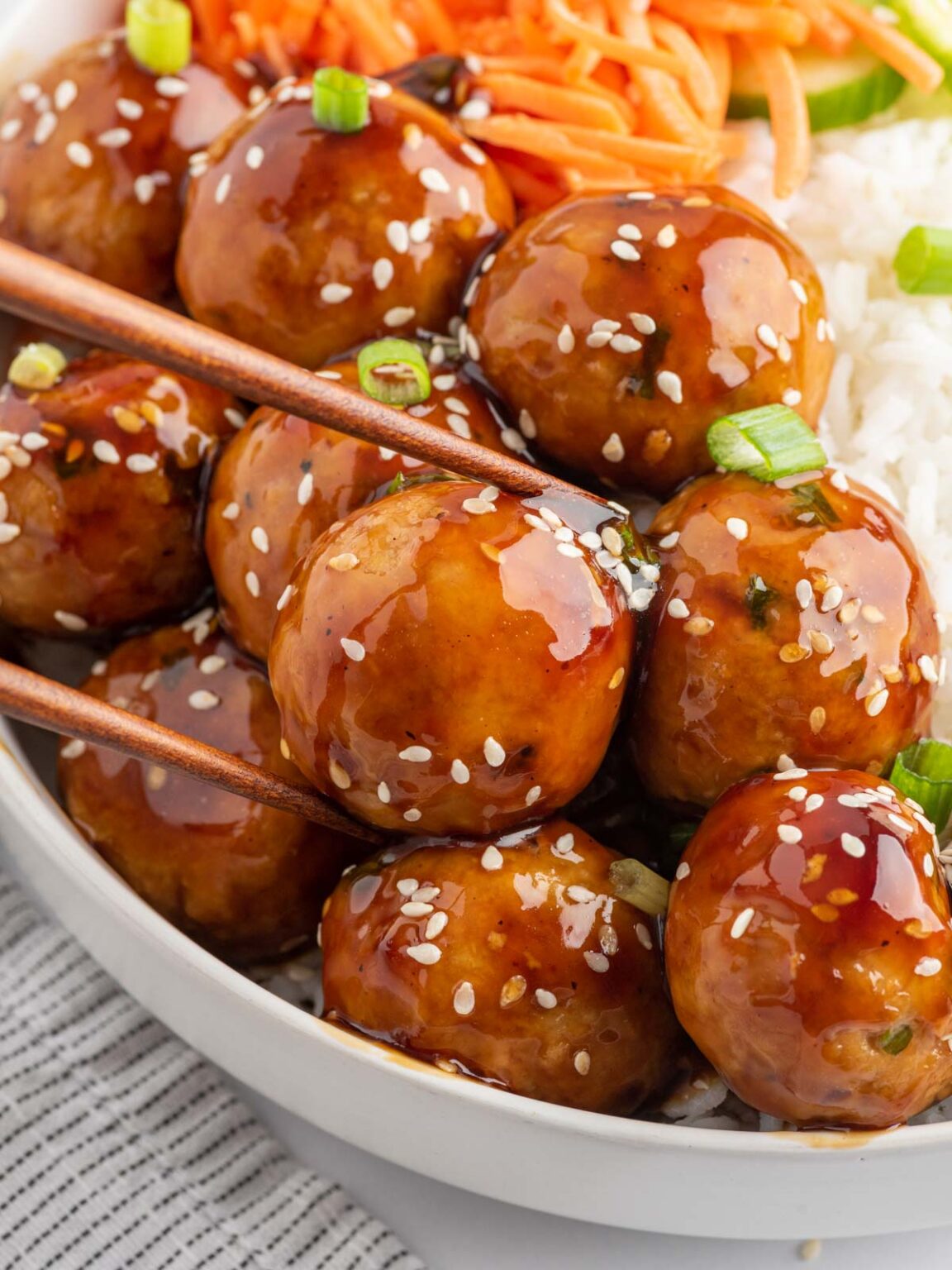 Teriyaki Chicken Meatballs – Cookin With Mima