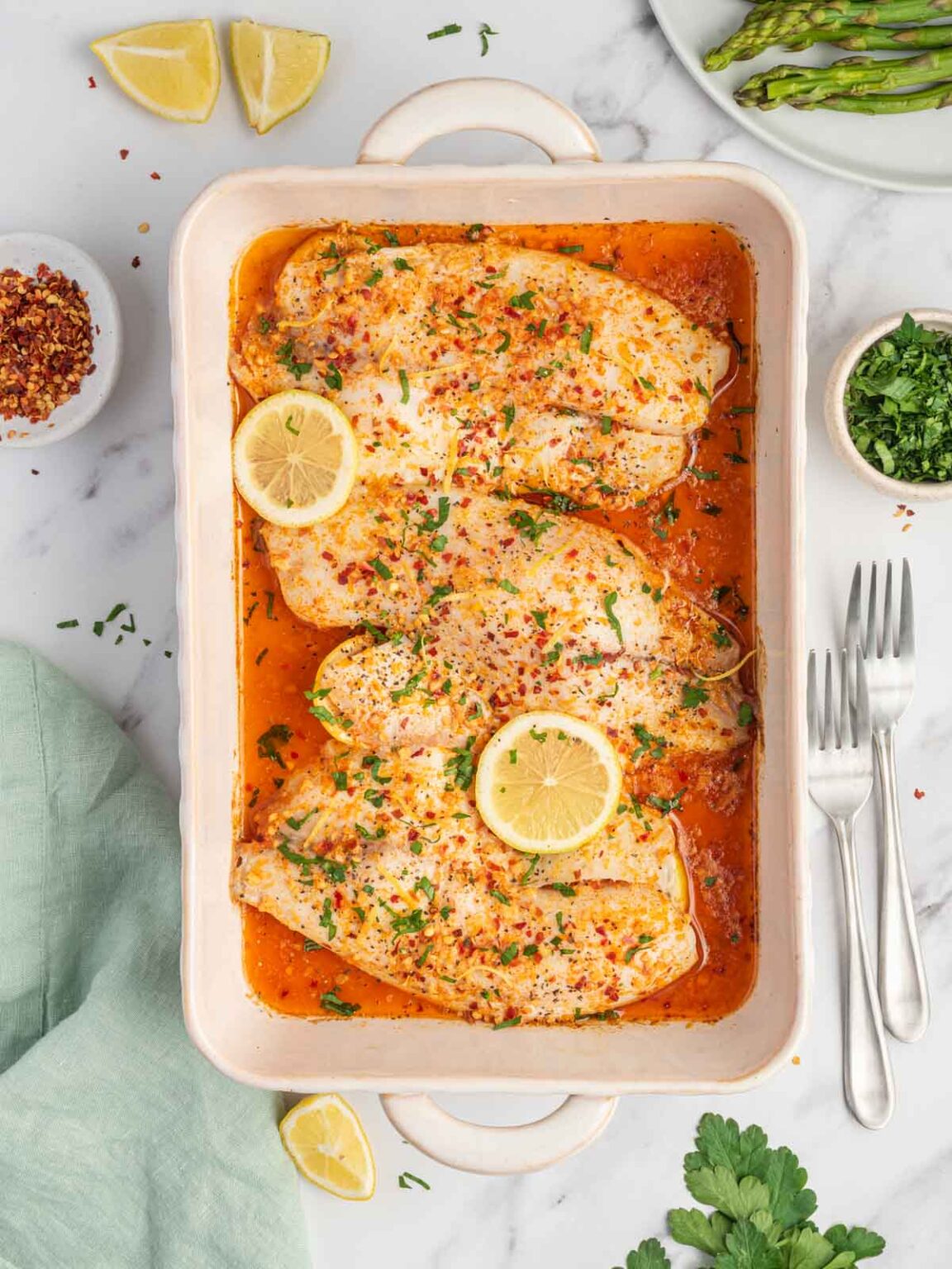 Garlic Butter Oven Baked Tilapia Cookin' with Mima