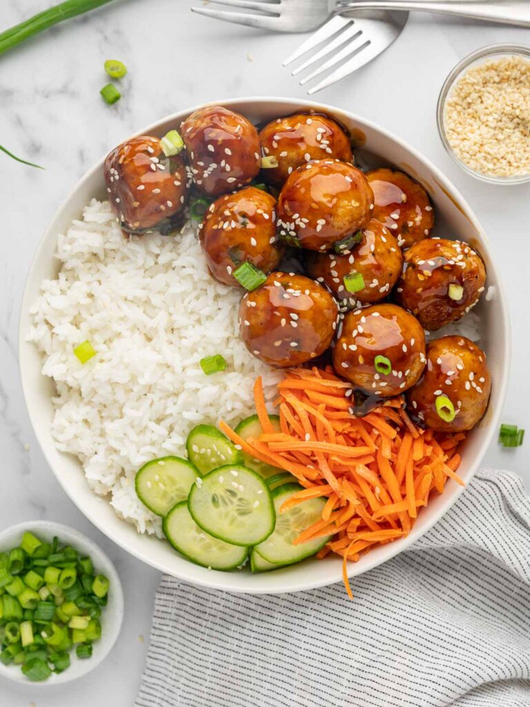 Teriyaki Chicken Meatballs – Cookin With Mima