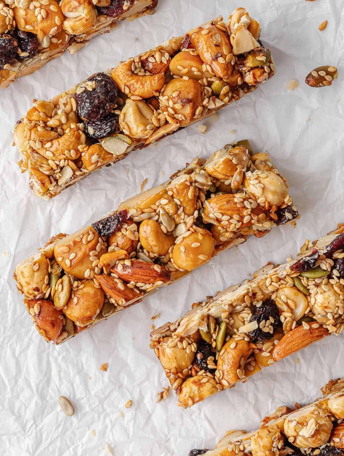 Delicious Snack Bars  Fruit Bars with some nuts