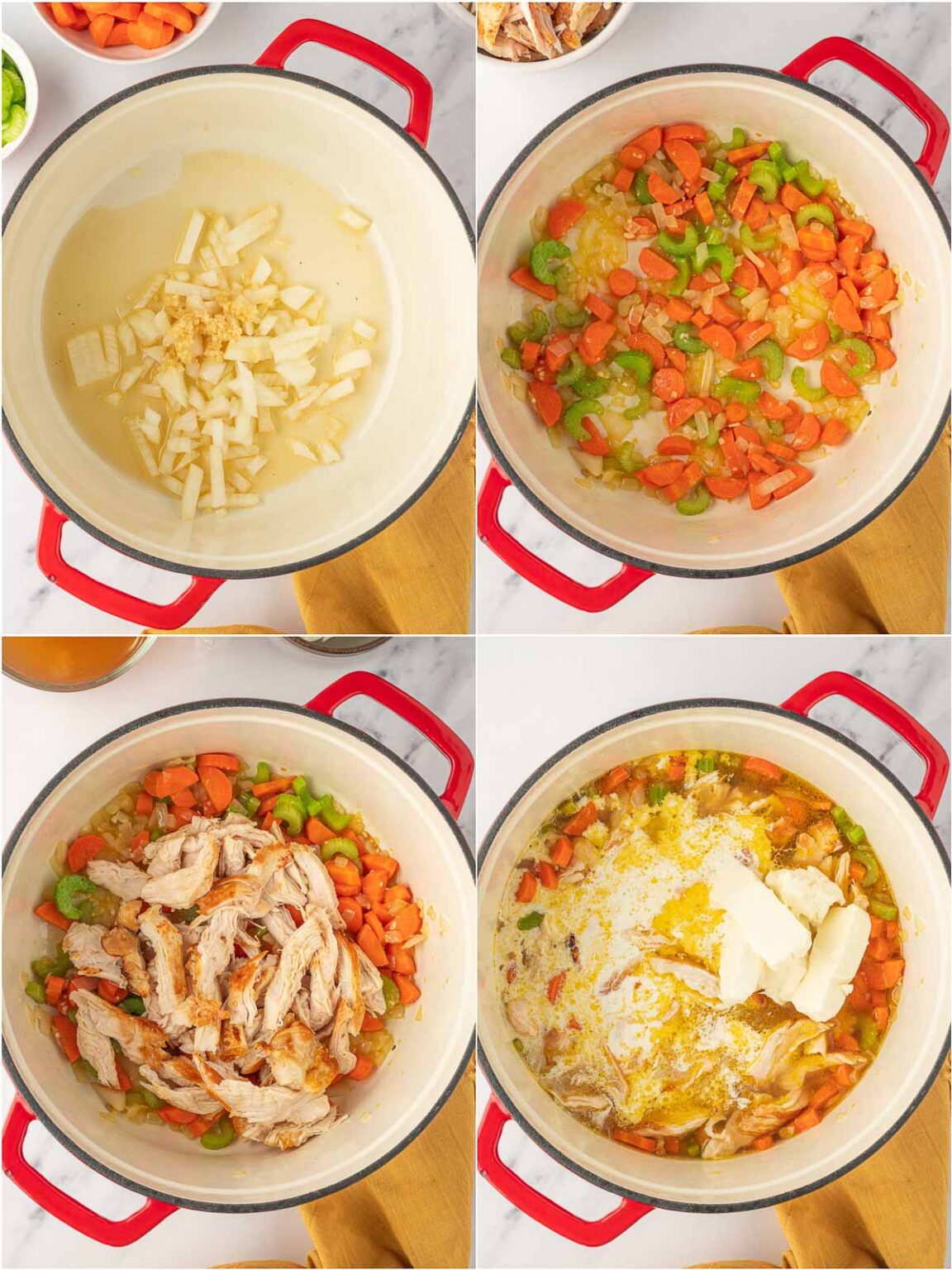 Creamy Chicken And Vegetable Soup Cookin With Mima