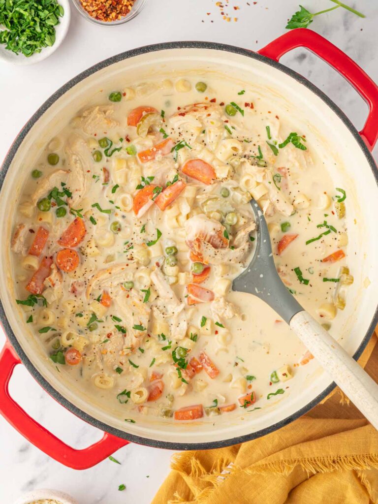 Creamy Chicken And Vegetable Soup Cookin With Mima