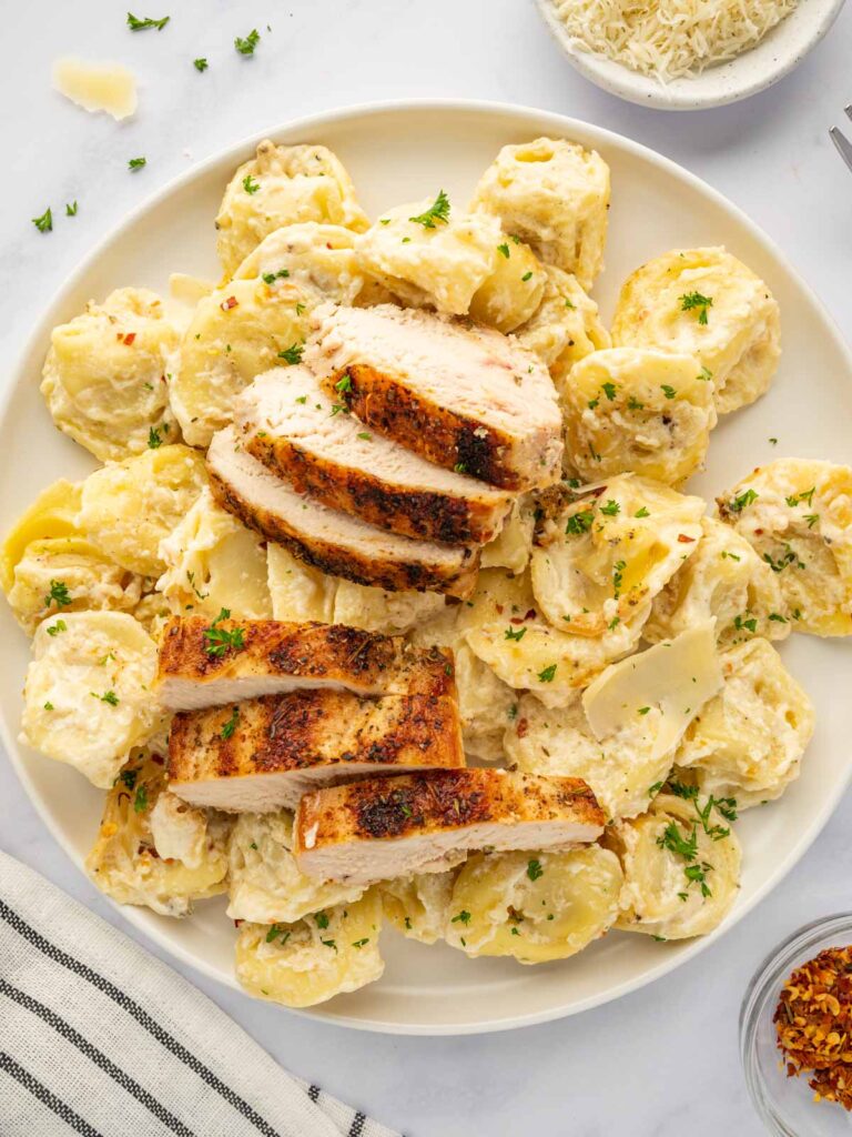 Chicken Tortellini Alfredo Cookin With Mima