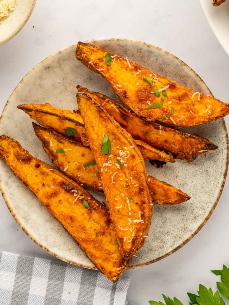 Air Fryer Sweet Potato Wedges – Cookin' with Mima