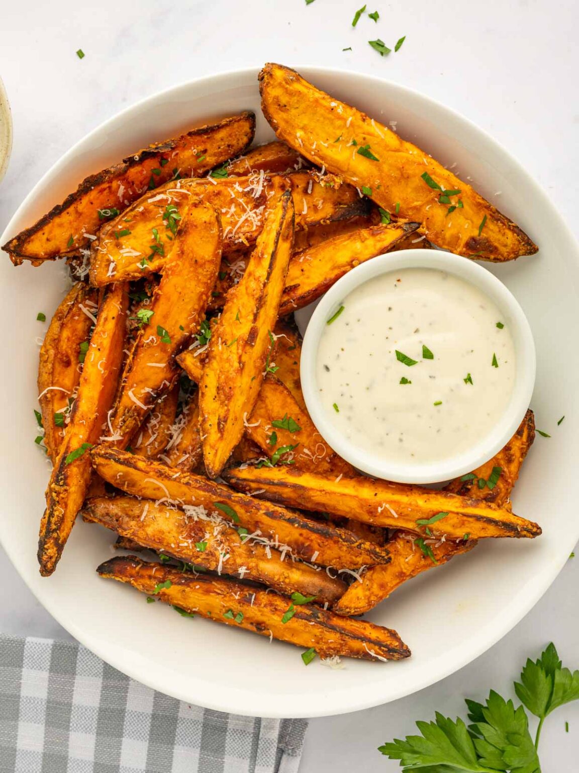 Air Fryer Sweet Potato Wedges – Cookin' with Mima