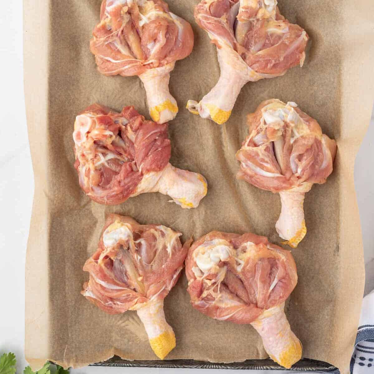 How to butterfly chicken legs for even cooking.
